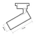PTR  0620 20w 3000K 24° BL (чёрный) IP40 Jazzway