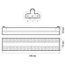 PTR  2296R 1F2S 96w 4000K 60°,120°,60° WH (белый) 540mm IP40 Jazzway