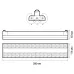 PTR  2260R 1F2S 60w 3000K 60°,120°,60° WH (белый) 280mm IP40 Jazzway