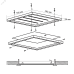 Светильник светодиодный ДВО-40w 4000K 595х595 3400Лм Ra90 с БАП IP40