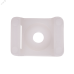 Площадка под хомуты 22x16 с монтажным отверстием белая PA6.6 (100 шт/уп) Jazzway