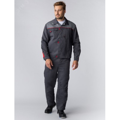 Костюм Фаворит-2 (тк.Смесовая,210) п/к, т.серый/серый, р. 48-50/182-188