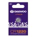 Элемент питания батарейка таблетка литиевая типоразмер 1220 CR1220 DAEWOO Lithium BL-1 Jazzway