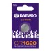 Элемент питания батарейка таблетка литиевая типоразмер 1620 CR1620 DAEWOO Lithium BL-1 Jazzway