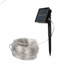 Солнечная светодиодная гирлянда SLR-G06-100W холодный белый свет 100 LED ФАZА