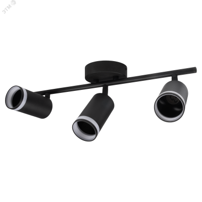 Светильник декоративный ДПО 0103 3xGU10 черный 230V IP20 JazzWay