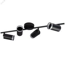 Светильник декоративный ДПО 0104 4xGU10 черный 230V IP20 JazzWay