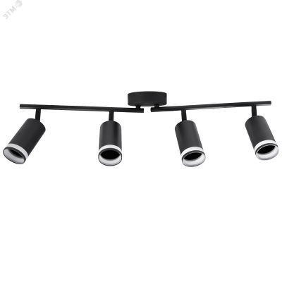 Светильник декоративный ДПО 0204 4xGU10 черный 230V IP20 JazzWay