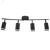 Светильник декоративный ДПО 0204 4xGU10 черный 230V IP20 JazzWay