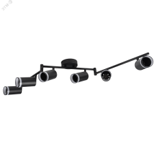 Светильник декоративный ДПО 0306 6xGU10 черный 230V IP20 JazzWay