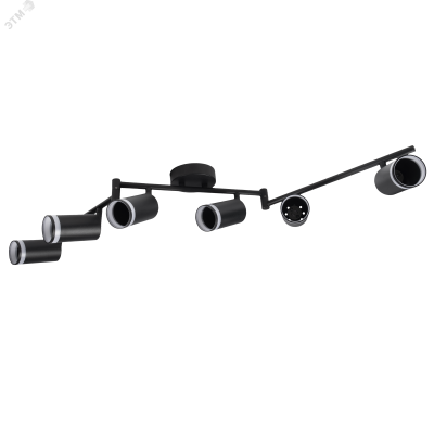 Светильник декоративный ДПО 0306 6xGU10 черный 230V IP20 JazzWay