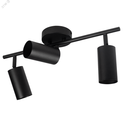 Светильник декоративный ДПО 0403 3xGU10 черный 230V IP20 JazzWay