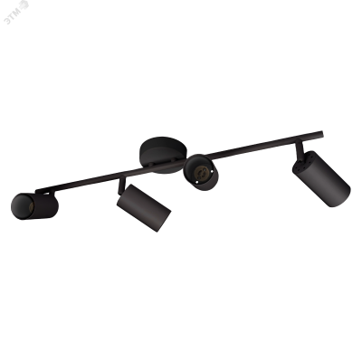 Светильник декоративный ДПО 0404 4xGU10 черный 230V IP20 JazzWay