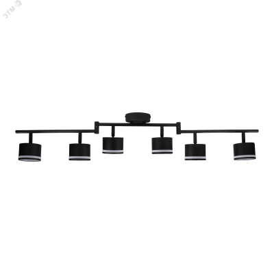 Светильник декоративный ДПО 0906 6xGX53 черный 230V IP20 JazzWay