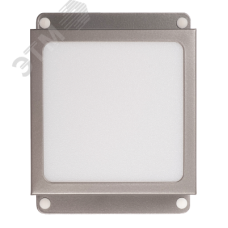 Светильник светодиодный ДВО 089/G OPAL 9W 3000K GREY IP40 780 Лм Грильято 100х100 мм Домино JazzWay