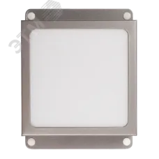 Светильник светодиодный ДВО 089/G OPAL 9W 3000K GREY IP40 780 Лм Грильято 100х100 мм Домино JazzWay