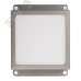 Светильник светодиодный ДВО 089/G OPAL 9W 3000K GREY IP40 780 Лм Грильято 100х100 мм Домино JazzWay