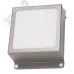 Светильник светодиодный ДВО 089/G OPAL 9W 3000K GREY IP40 780 Лм Грильято 100х100 мм Домино JazzWay