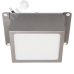 Светильник светодиодный ДВО 089/G OPAL 9W 3000K GREY IP40 780 Лм Грильято 100х100 мм Домино JazzWay