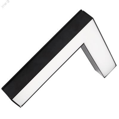 Светильник светодиодный ДПО-02L 16W 4000K 1600Лм BLACK L-обр. для реечных потолков IP40 Jazzway