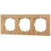Рамка для розеток и выключателей Intro Accent 6-503-11 на 3 поста, СУ, сосна