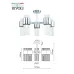 Люстра Rivoli Deborah 3148-305 5 х Е14 40 Вт модерн