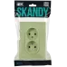 SKANDY Розетка 2-местная без заземления с защитными шторками 10А в сборе SK-R09G мятный IEK