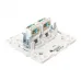 Стокгольм Механизм розетки RJ-45 2-местной белый EKF