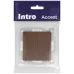 Переключатель Intro Accent 6-107-10 двойной, 10А-250В, IP20, СУ, AL/CU, венге