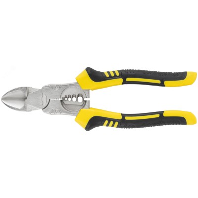 Бокорезы многофункциональные, эксцентриковый шарнир, прорезиненные ручки, Профи 180 мм