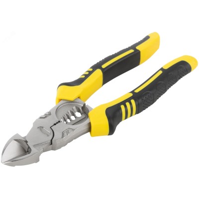 Бокорезы многофункциональные, эксцентриковый шарнир, прорезиненные ручки, Профи 180 мм