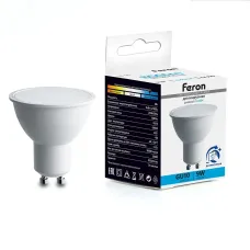 Лампа светодиодная диммируемая, (9W) 230V GU10 6400K MR16, LB-561