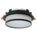 Светильник потолочный встраиваемый, 25W 230V GX70, черный, круг, без лампы, DL700
