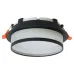 Светильник потолочный встраиваемый, 25W 230V GX70, черный, круг, без лампы, DL700
