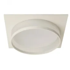 Светильник потолочный встраиваемый, 25W 230V GX70, белый, квадрат, без лампы, DL701