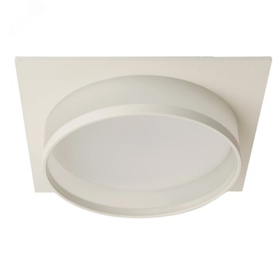 Светильник потолочный встраиваемый, 25W 230V GX70, белый, квадрат, без лампы, DL701