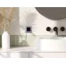 Розетка 1-местная с заземлением с защитными шторками и крышкой 16А IP44 алюминий ETIKA
