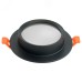 Светильник потолочный встраиваемый, 15W 230V GX53, IP44, черный, круг, без лампы, DL504