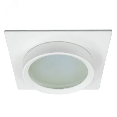Светильник потолочный встраиваемый, 15W 230V GX53, IP44, белый, квадрат, без лампы, DL505