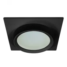 Светильник потолочный встраиваемый, 15W 230V GX53, IP44, черный, квадрат, без лампы, DL505