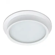 Светильник потолочный встраиваемый, 25W 230V GX70, IP44, белый, круг, без лампы, DL704
