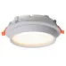 Светильник потолочный встраиваемый, 25W 230V GX70, IP44, белый, круг, без лампы, DL704