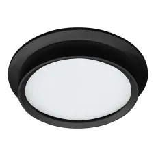 Светильник потолочный встраиваемый, 25W 230V GX70, IP44, черный, круг, без лампы, DL704