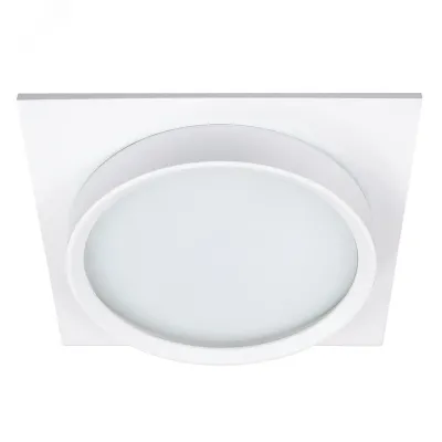 Светильник потолочный встраиваемый, 25W 230V GX70, IP44, белый, квадрат, без лампы, DL705