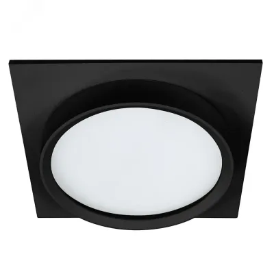 Светильник потолочный встраиваемый, 25W 230V GX70, IP44, черный, квадрат, без лампы, DL705