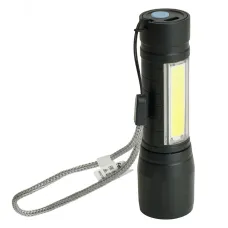 Фонарь светодиодный ручной аккумуляторный USB ZOOM, TH2408