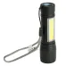 Фонарь светодиодный ручной аккумуляторный USB ZOOM, TH2408