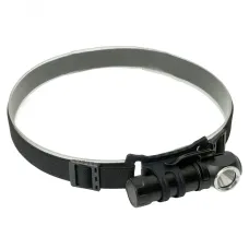 Фонарь налобный светодиодный аккумуляторный 3W, USB IP44, алюминий, TH2313