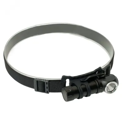 Фонарь налобный светодиодный аккумуляторный 3W, USB IP44, алюминий, TH2313