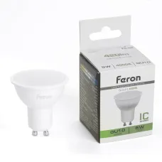 Лампа светодиодная, (5W) 230V GU10 4000K MR16, LB-24